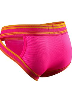 Яркие брифы из нейлона цвета фуксии JOCKMAIL RTJM2024-24